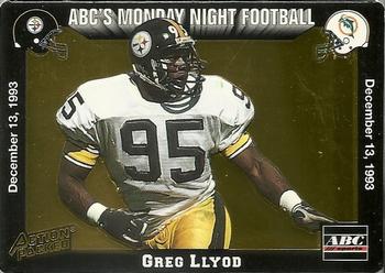 1993 Action Packed Monday Night Football #63 Greg Lloyd Front