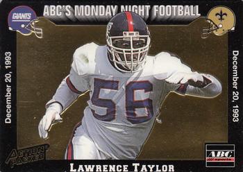 1993 Action Packed Monday Night Football #67 Lawrence Taylor Front
