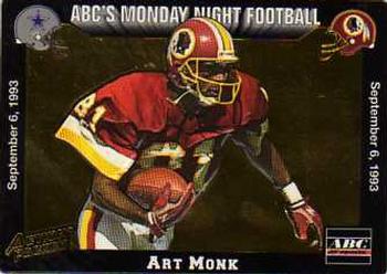 1993 Action Packed Monday Night Football #3 Art Monk Front