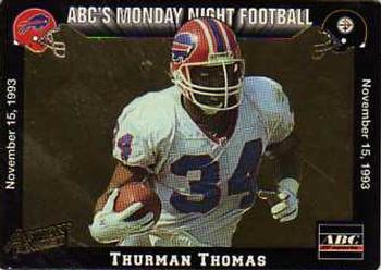 1993 Action Packed Monday Night Football #43 Thurman Thomas Front
