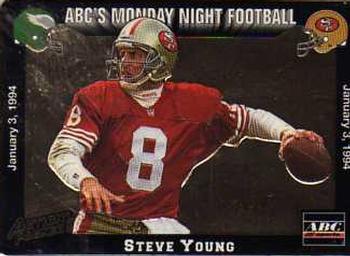 1993 Action Packed Monday Night Football #77 Steve Young Front