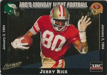 1993 Action Packed Monday Night Football #78 Jerry Rice Front