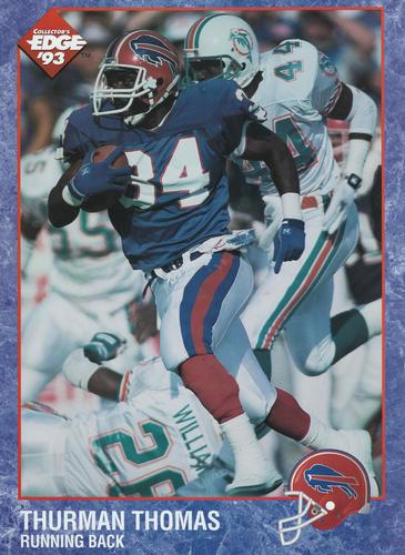 1993 Collector's Edge - Case Topper Jumbos #NNO Thurman Thomas Front