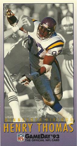 1993 GameDay #165 Henry Thomas Front