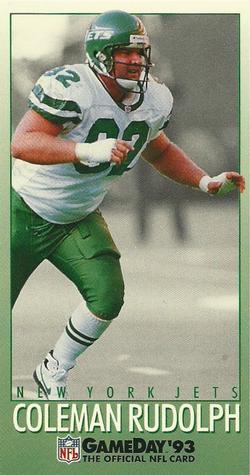 1993 GameDay #287 Coleman Rudolph Front
