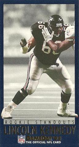 1993 GameDay - Rookie Standouts #16 Lincoln Kennedy Front