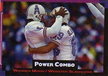 1993 Pro Set Power - Combos #6 Warren Moon / Webster Slaughter Front