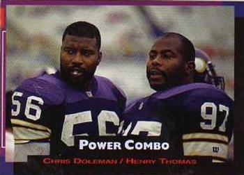 1993 Pro Set Power - Combos #7 Chris Doleman / Henry Thomas Front