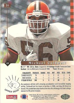 1993 SP #56 Michael Caldwell Back