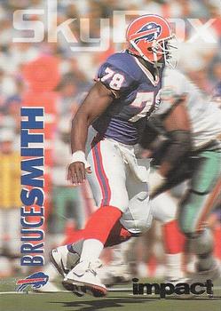 1993 SkyBox Impact - Color Foils #24 Bruce Smith Front