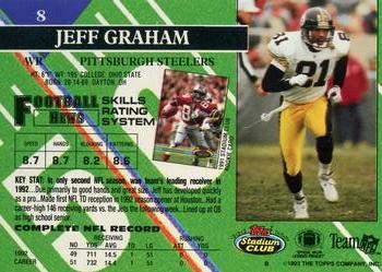 1993 Stadium Club - Members Only #8 Jeff Graham Back
