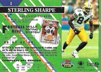 1993 Stadium Club - Super Bowl XXVIII Super Teams Exchange #1 Sterling Sharpe Back