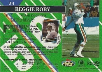 1993 Stadium Club - Super Bowl XXVIII Super Teams Exchange #34 Reggie Roby Back