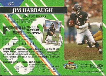 1993 Stadium Club - Super Bowl XXVIII Super Teams Exchange #62 Jim Harbaugh Back