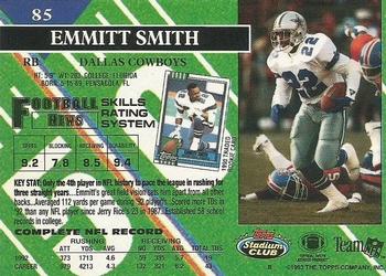 1993 Stadium Club - Super Bowl XXVIII Super Teams Exchange #85 Emmitt Smith Back