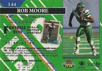 1993 Stadium Club - Super Bowl XXVIII Super Teams Exchange #144 Rob Moore Back
