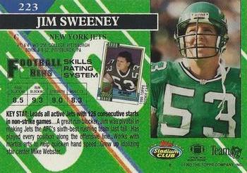 1993 Stadium Club - Super Bowl XXVIII Super Teams Exchange #223 Jim Sweeney Back