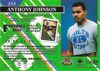 1993 Stadium Club - Super Bowl XXVIII Super Teams Exchange #253 Anthony Johnson Back