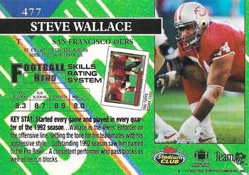 1993 Stadium Club - Super Bowl XXVIII Super Teams Exchange #477 Steve Wallace Back
