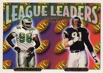 1993 Topps - Gold #218 Clyde Simmons / Leslie O'Neal Front