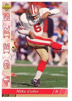1993 Upper Deck San Francisco 49ers #SF17 Mike Cofer Front
