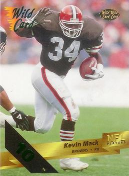 1993 Wild Card - 10 Stripe #39 Kevin Mack Front