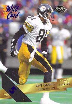 1993 Wild Card - 5 Stripe #186a Jeff Graham Front