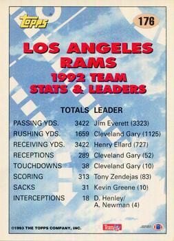 1993 Topps #176 Cleveland Gary Back