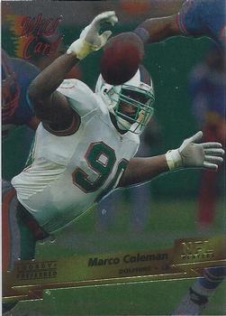 1993 Wild Card Superchrome #94 Marco Coleman Front