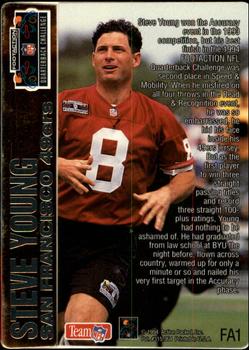 1994 Action Packed - Quarterback Challenge #FA1 Steve Young Back