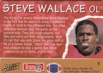 1994 Action Packed All-Madden #8 Steve Wallace Back