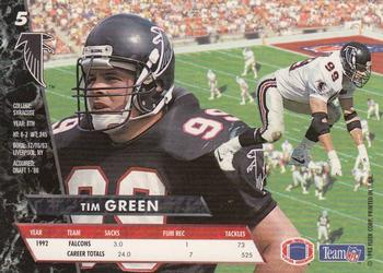 1993 Ultra #5 Tim Green Back