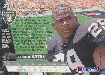 1993 Ultra #213 Patrick Bates Back