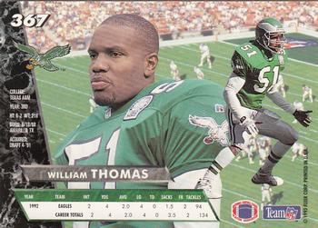 1993 Ultra #367 William Thomas Back