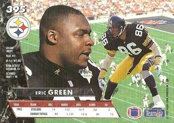 1993 Ultra #395 Eric Green Back