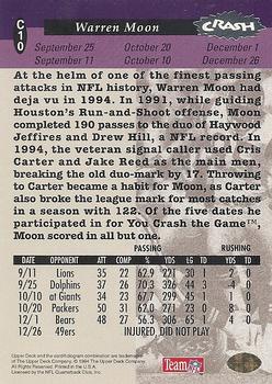 1994 Collector's Choice - You Crash the Game Silver Exchange #C10 Warren Moon Back