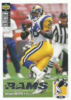 1994 Collector's Choice - Silver #116 Jerome Bettis Front