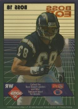 1994 Collector's Edge - Boss EQII Bronze Letters #18 Anthony Miller Back