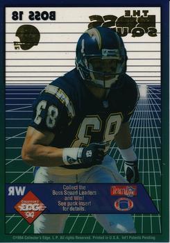 1994 Collector's Edge - The Boss Squad Silver with Gold Helmet #18 Anthony Miller Back