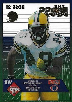 1994 Collector's Edge - The Boss Squad Silver with Gold Helmet #21 Sterling Sharpe Back