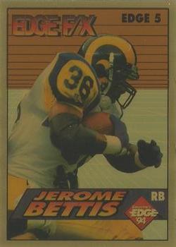 1994 Collector's Edge - Edge F/X Gold Backs #5 Jerome Bettis Front