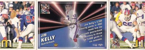 1994 Pacific Triple Folder #3 Jim Kelly Back