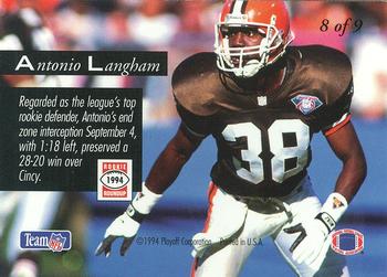 1994 Playoff - Rookie Roundup Exchange #8 Antonio Langham Back
