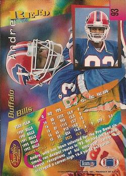 1994 Sportflics - Artist's Proofs #93 Andre Reed Back