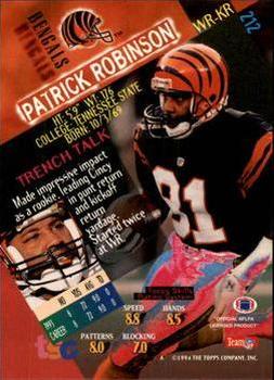 1994 Stadium Club - Super Teams Super Bowl XXIX #212 Patrick Robinson Back