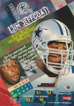 1994 Stadium Club - Super Teams Super Bowl XXIX #497 Jim Jeffcoat Back