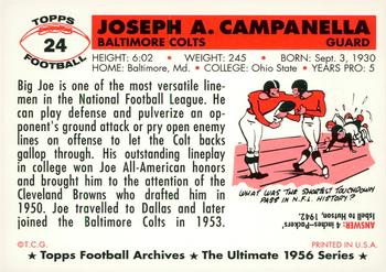 1994 Topps Archives 1956 - Gold #24 Joe Campanella Back