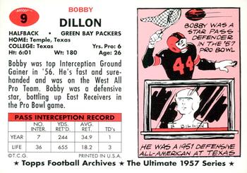1994 Topps Archives 1957 - Gold #9 Bobby Dillon Back