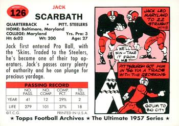 1994 Topps Archives 1957 - Gold #126 Jack Scarbath Back