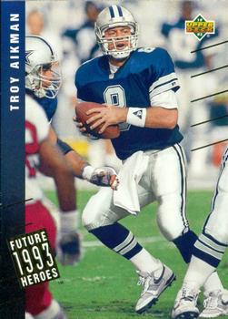 1993 Upper Deck - Future Heroes #40 Troy Aikman Front